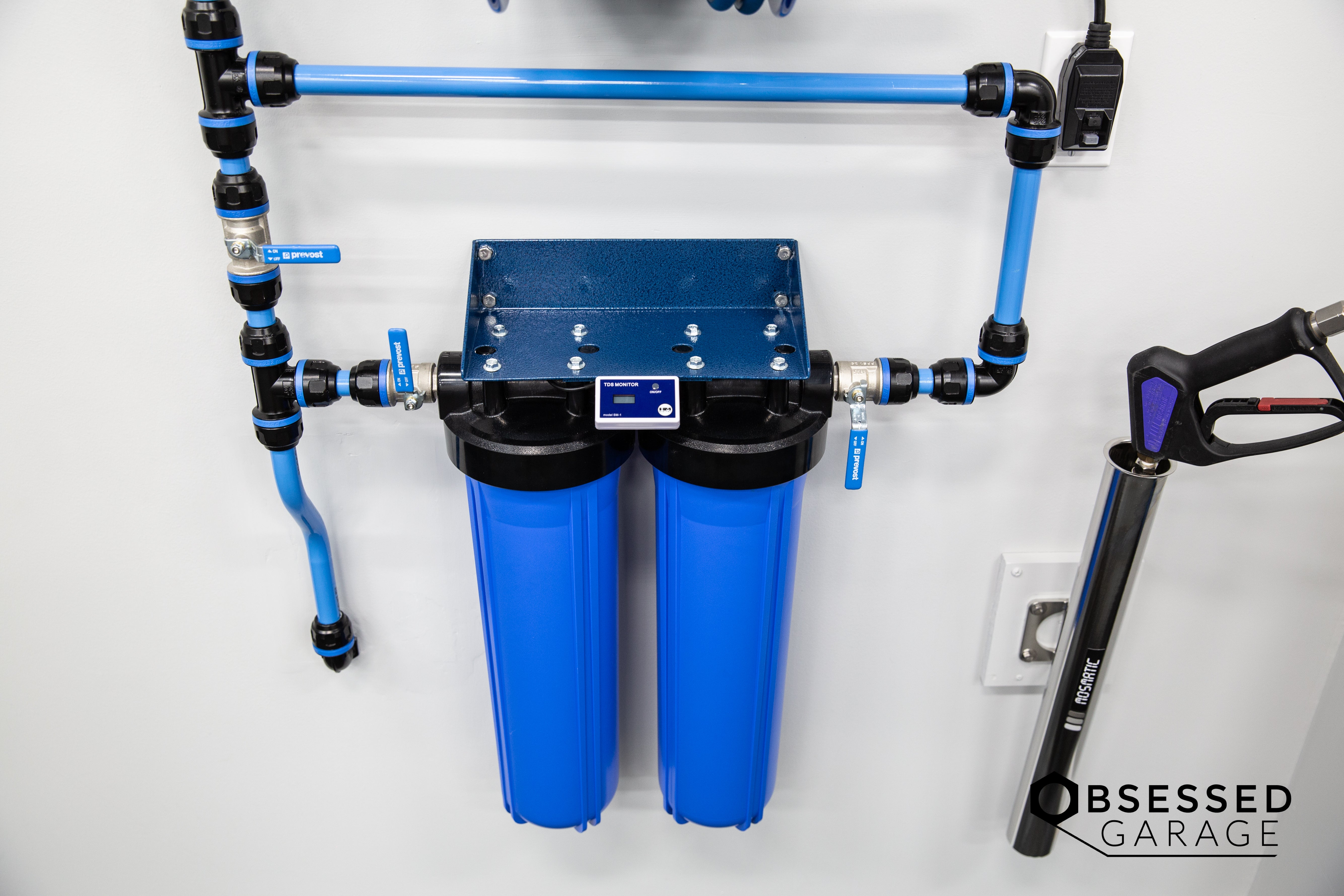 Prevost Piping Kit for CR Spotless Wall Mounted System - Water Filtration Accessory for Spot-Free Car Washing & RV Cleaning