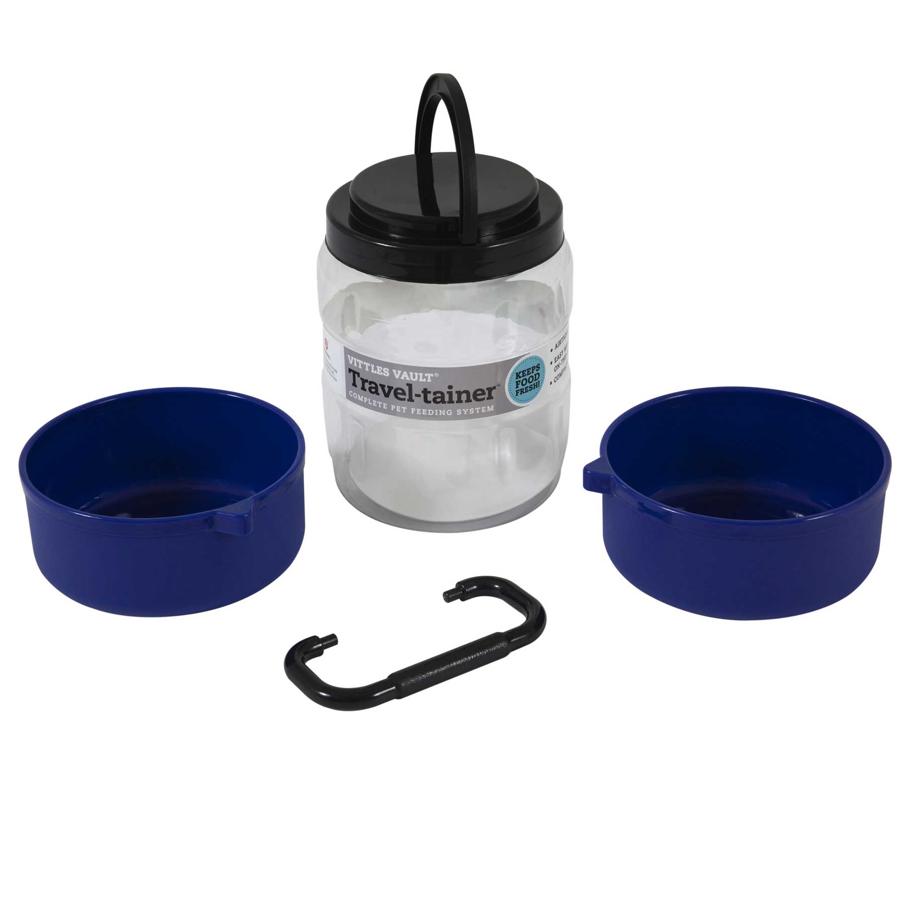 Vittles Vault Airtight Pet Food Storage Container - Portable Travel Dog & Cat Food Dispenser for Camping, Hiking & Road Trips