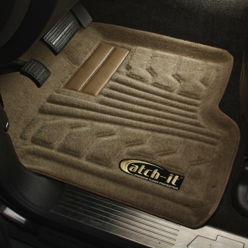 Lund 583077-G Catch-It Carpet Grey Front Seat Floor Mat - Set of 2 | All-Weather Protection for Trucks & SUVs | Perfect for Mud, Snow & Everyday Use
