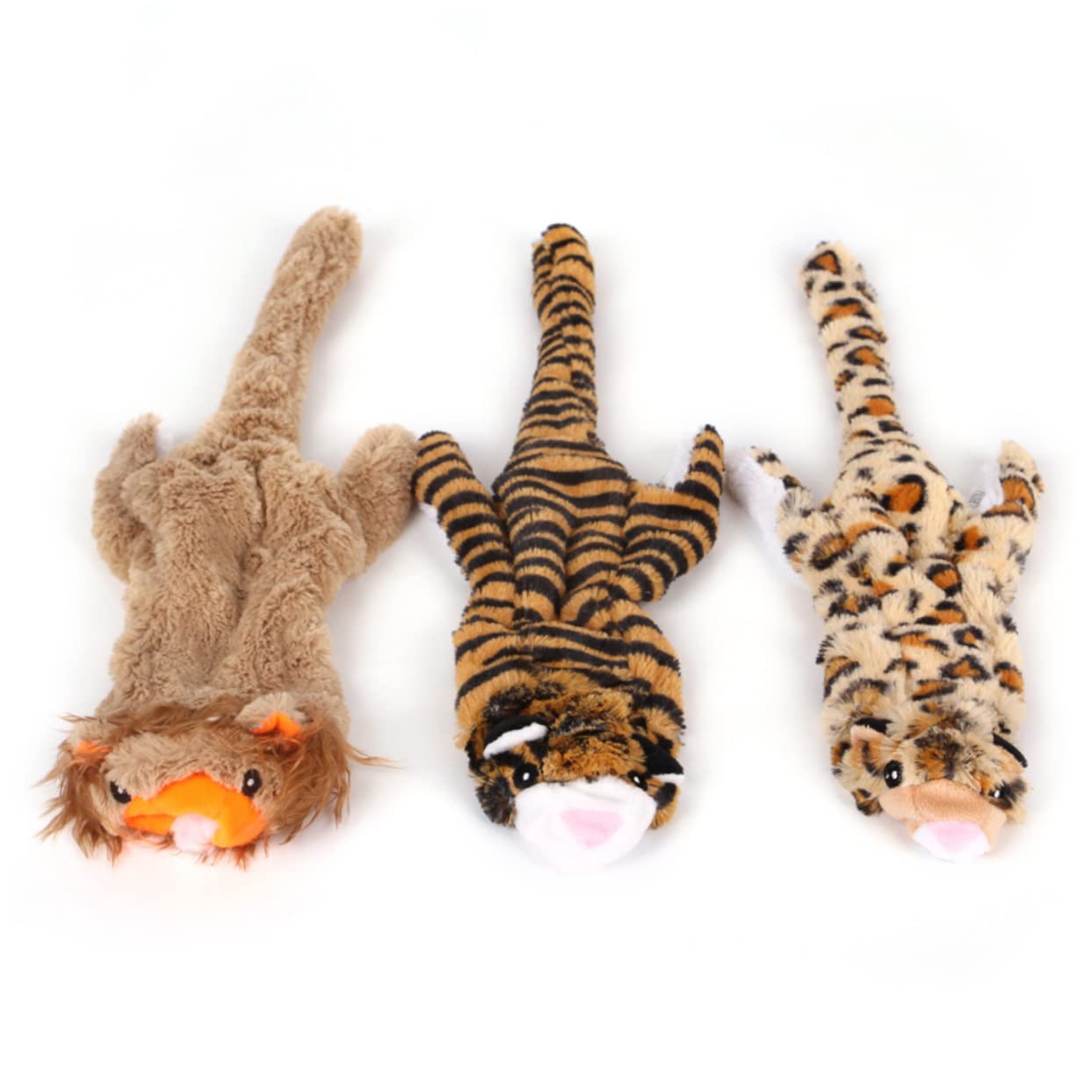 Kisangel Durable Dog Chew Toys - Stuffing-Free Squeaky Chew Toys for Dogs & Cats - Perfect for Teething Puppies, Aggressive Chewers & Playtime Fun