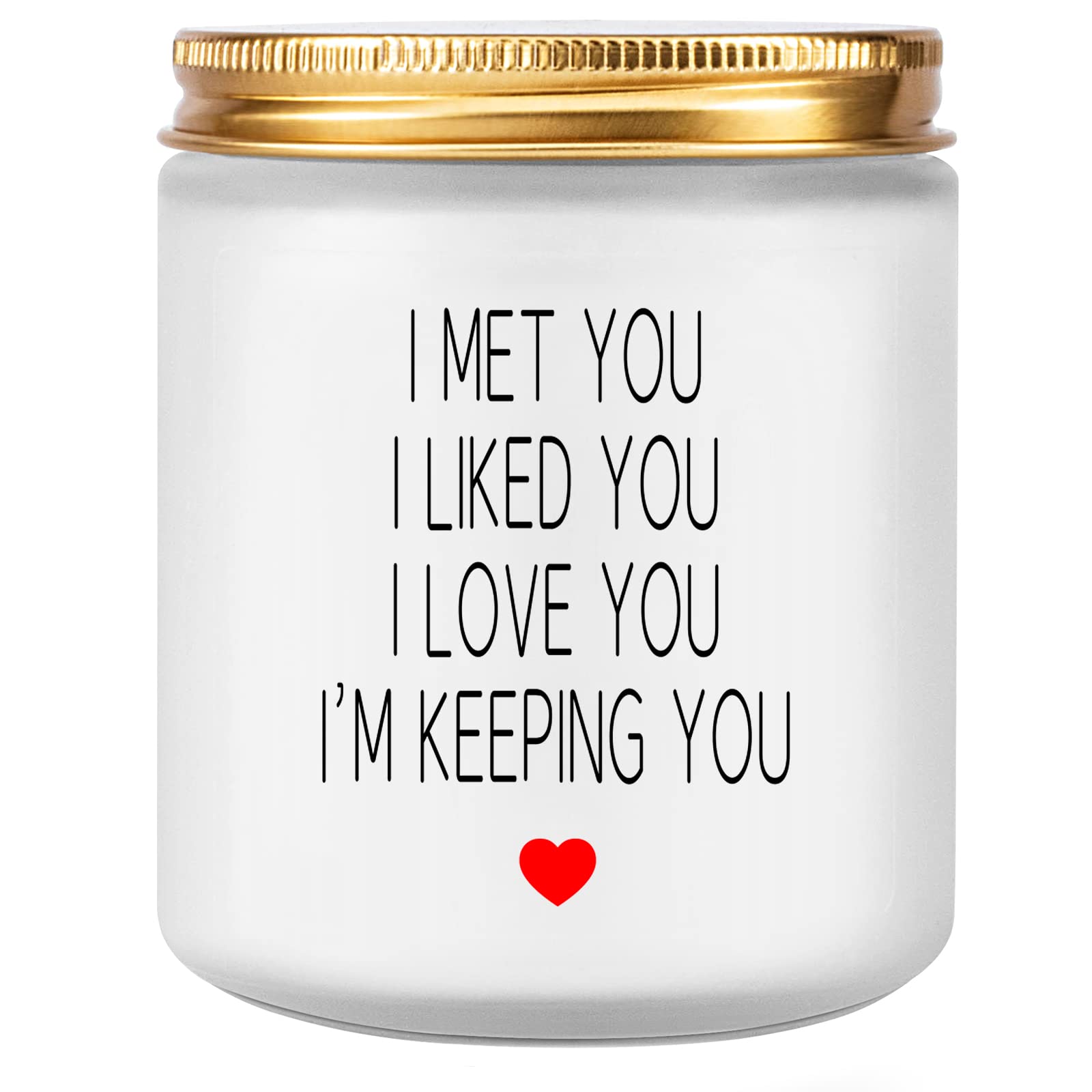 Funny 'I Love You' Scented Candles - Romantic Gifts for Wife, Girlfriend, Fiancee - Perfect Anniversary & Birthday Presents for Couples - Ideal for Relaxing Baths, Date Nights & Home Decor