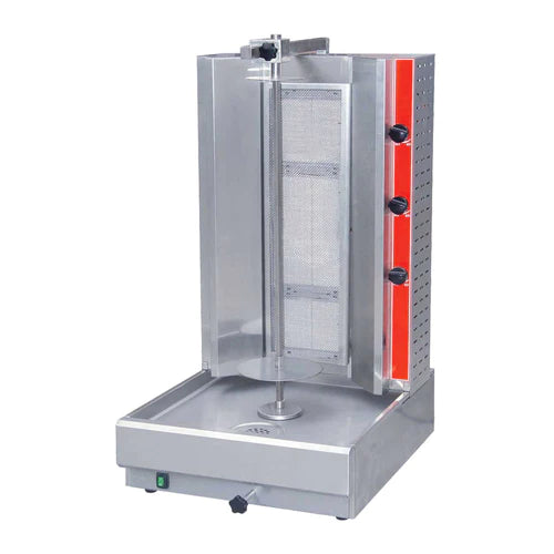 Cookline 3G 55 lb. Commercial Vertical Gas Gyro Shawarma Machine for Restaurants, Food Trucks & Catering - Perfect for Greek, Middle Eastern & Mediterranean Cuisine