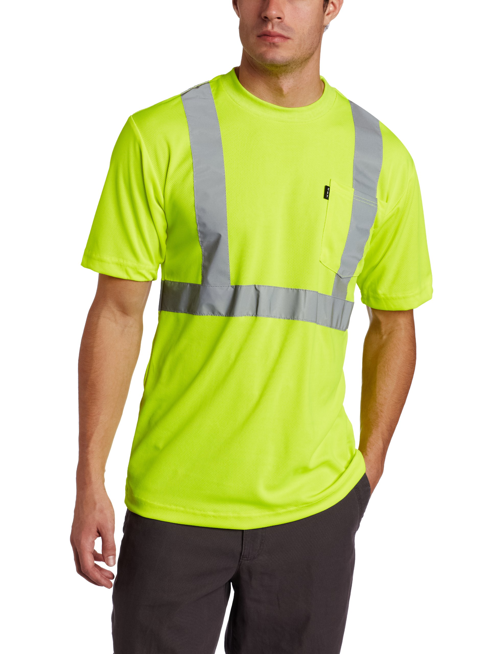 Big & Tall Hi-Vis Short Sleeve Work Shirt - Safety for Construction & Road Work
