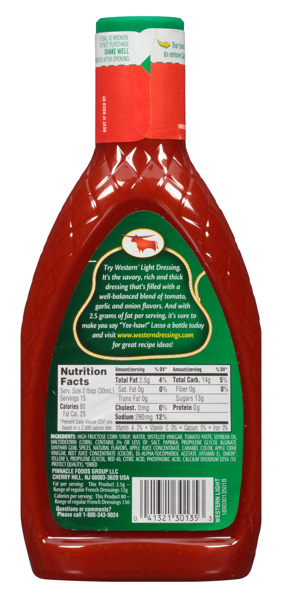 Sweet & Smooth French Light Salad Dressing - 15 fl oz | Vegan, Low-Calorie Vinaigrette for Salads, Sandwiches & Healthy Meal Prep