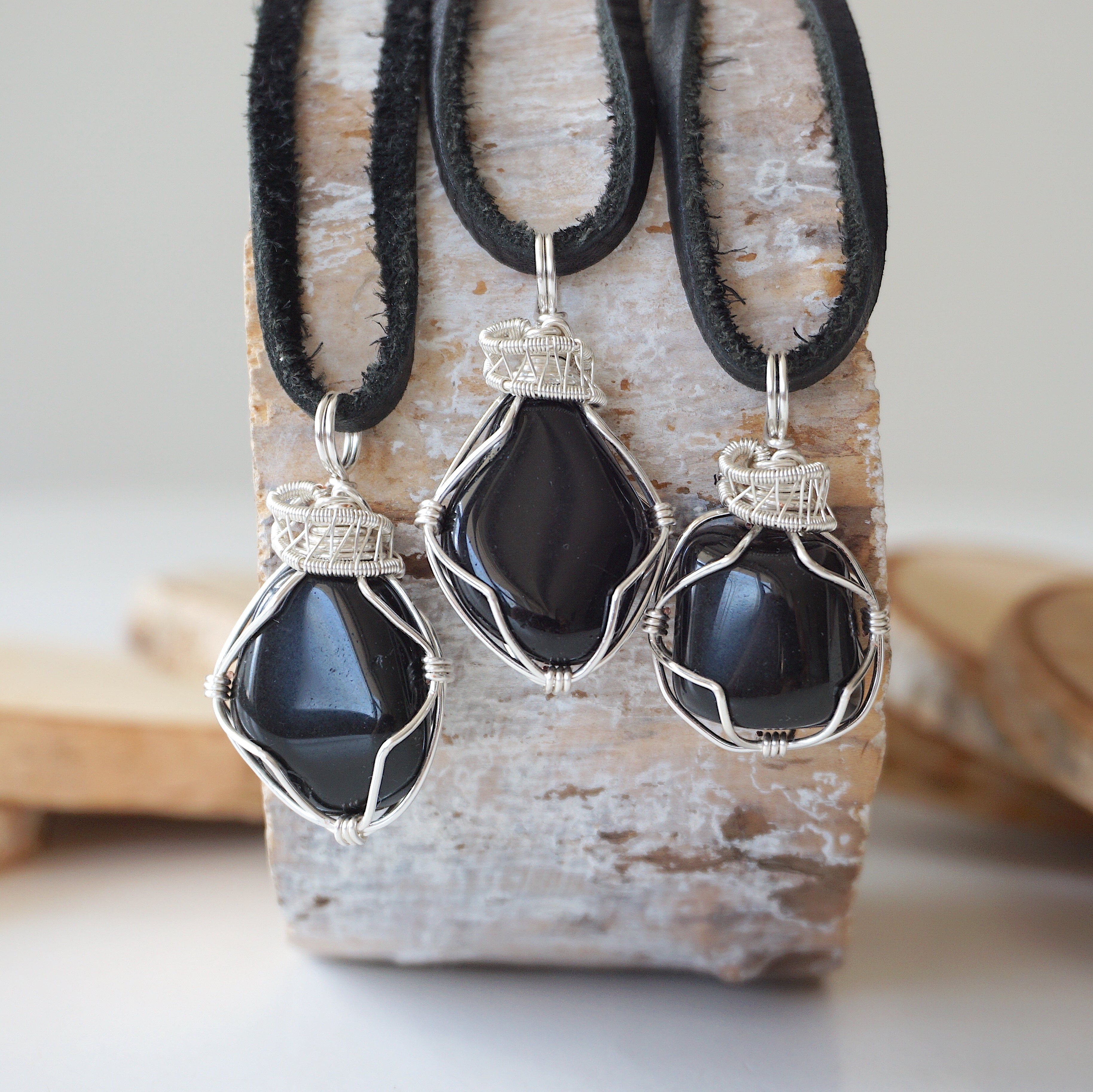 Black Onyx Pendant Necklace - Sterling Silver Plated Jewelry for Women, Gift for Her | Perfect for Everyday Wear, Special Occasions & Spiritual Healing