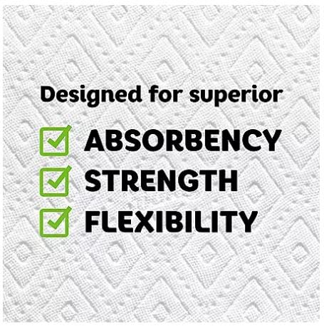 Select-A-Size Paper Towels, White, 12 Rolls (Equivalent to 26 Regular Rolls) | Ultra Absorbent, Strong & Soft | Perfect for Kitchen Cleaning, Spills & Household Use