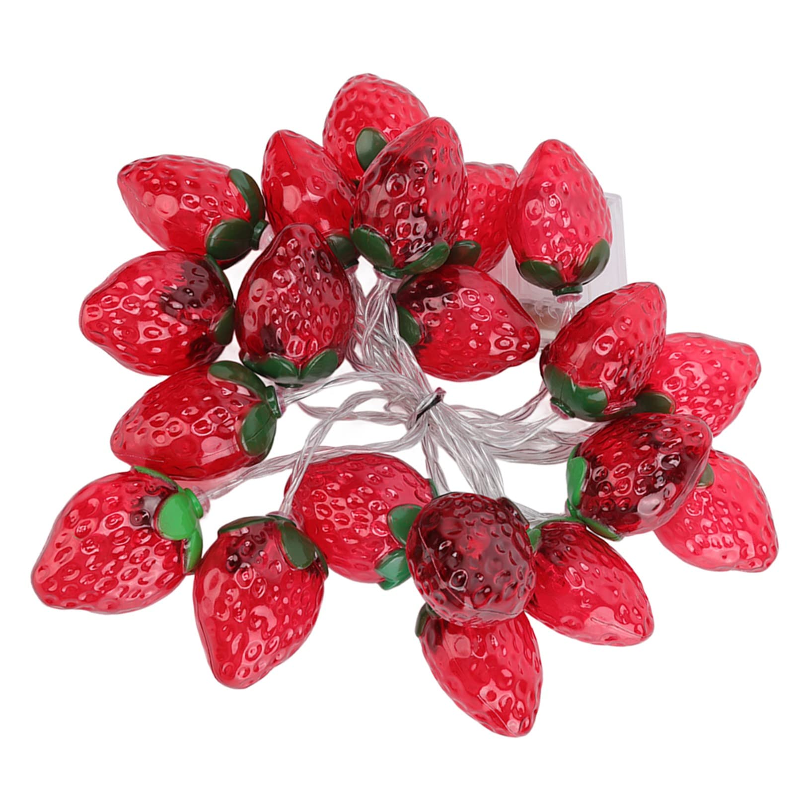 Strawberry Decor String Lights - 20LED 9.8ft Battery Powered Fairy Lights for Indoor Outdoor Christmas Wedding Birthday Party Decorations | Perfect for Bedroom, Garden, Patio, and Holiday Events
