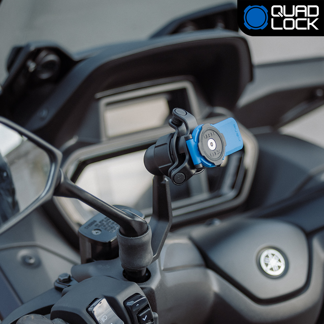 Universal Scooter Motorcycle Mirror Stem Mount - Adjustable Handlebar Clamp for Enhanced Safety - Perfect for Commuting, Touring & Off-Road Adventures