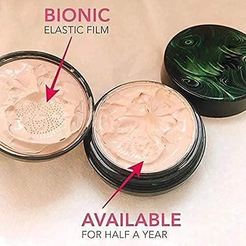 Lusty Soul 3-in-1 Air Mushroom Head Air Cushion Cream - Moisturizing Foundation (20g) with Green Tea Purifying Clay Oil Control Face Stick Mask (50g) & Jade Double Ended Massager Roller - Perfect for Daily Skincare Routine, Makeup Application, and Facial Massage Therapy