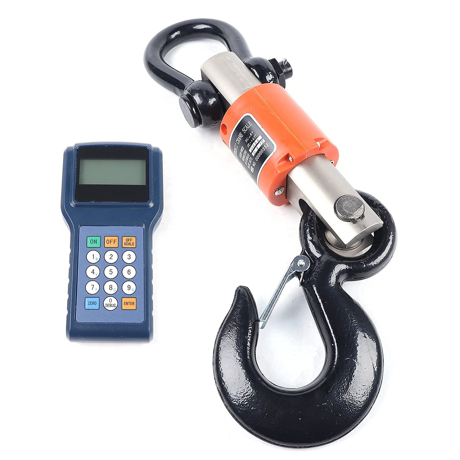 10T Heavy Duty Industrial Hanging Scale - 22,000 lb Capacity Digital Crane Scale with Handheld Meter & Hook - Perfect for Construction, Warehousing, Shipping, and Logistics Operations