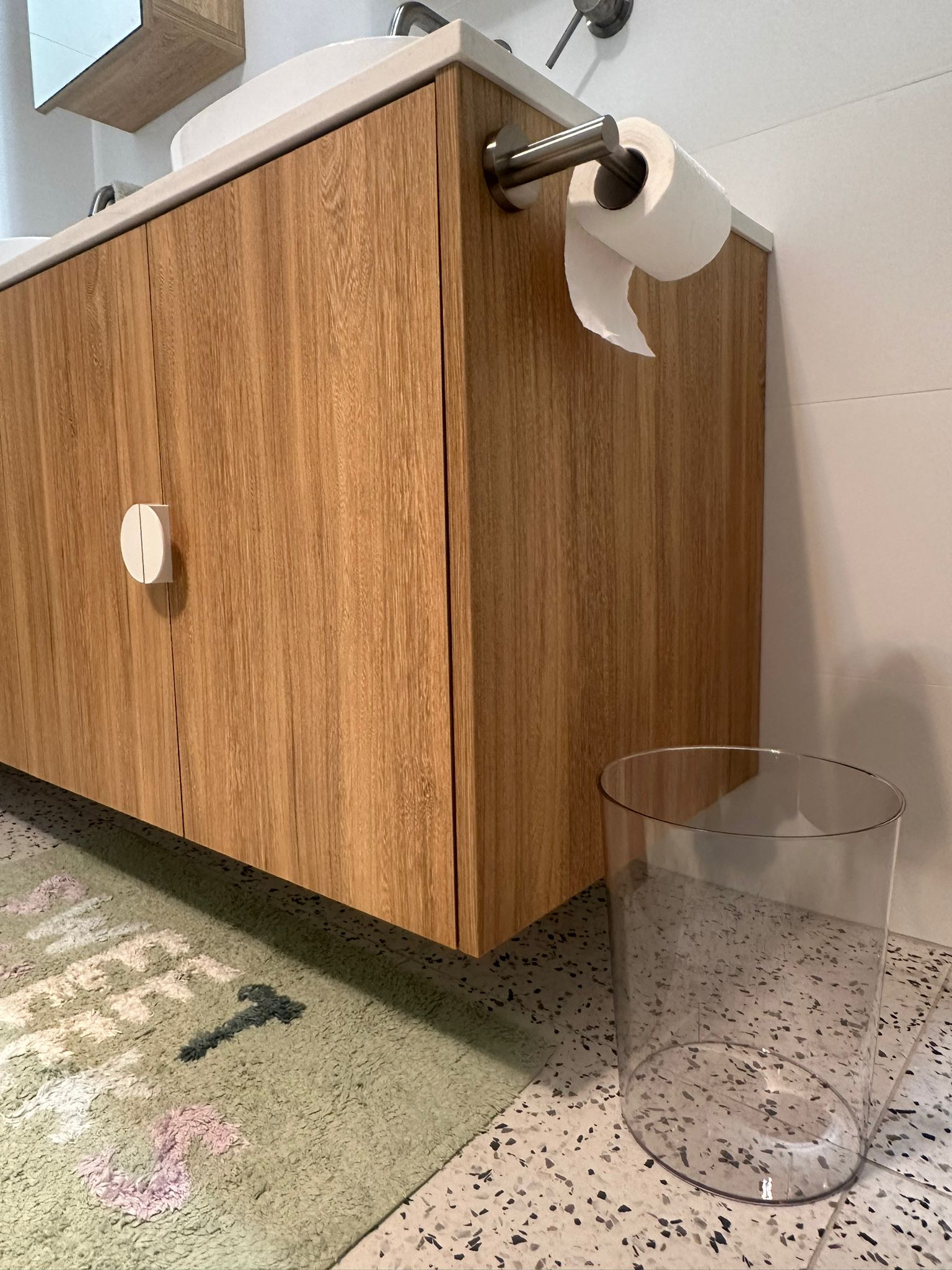 Clear Plastic Trash Can with Lid - 13 Gallon/50 Liter Wastebasket for Kitchen, Bathroom, Office - Odor-Proof & Leak-Proof Garbage Bin for Home & Commercial Use