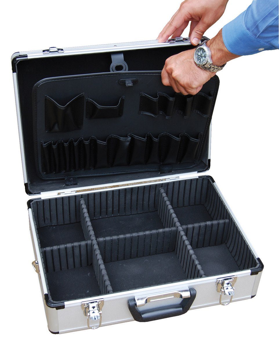 Durable Aluminum Tool Case - Heavy Duty Storage for Tools & Equipment - Perfect for Construction, DIY Projects & Professional Use