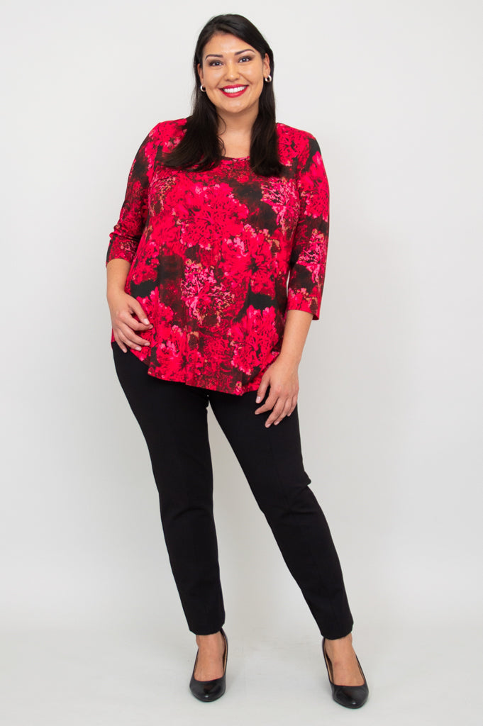Jazz 3/4 Sleeve Women's Tops - Normandy Style Bamboo Blouse for Casual Wear & Summer Outfits