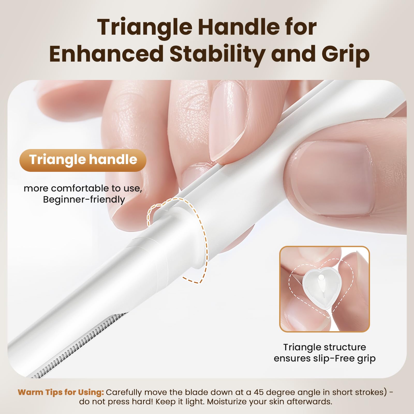 Professional Dermaplaning Tool for Face Exfoliation - Eyebrow Razor & Peach Fuzz Remover for Women | At-Home Facial Hair Removal & Skin Smoothing | Perfect for Pre-Makeup Prep & Skincare Routine
