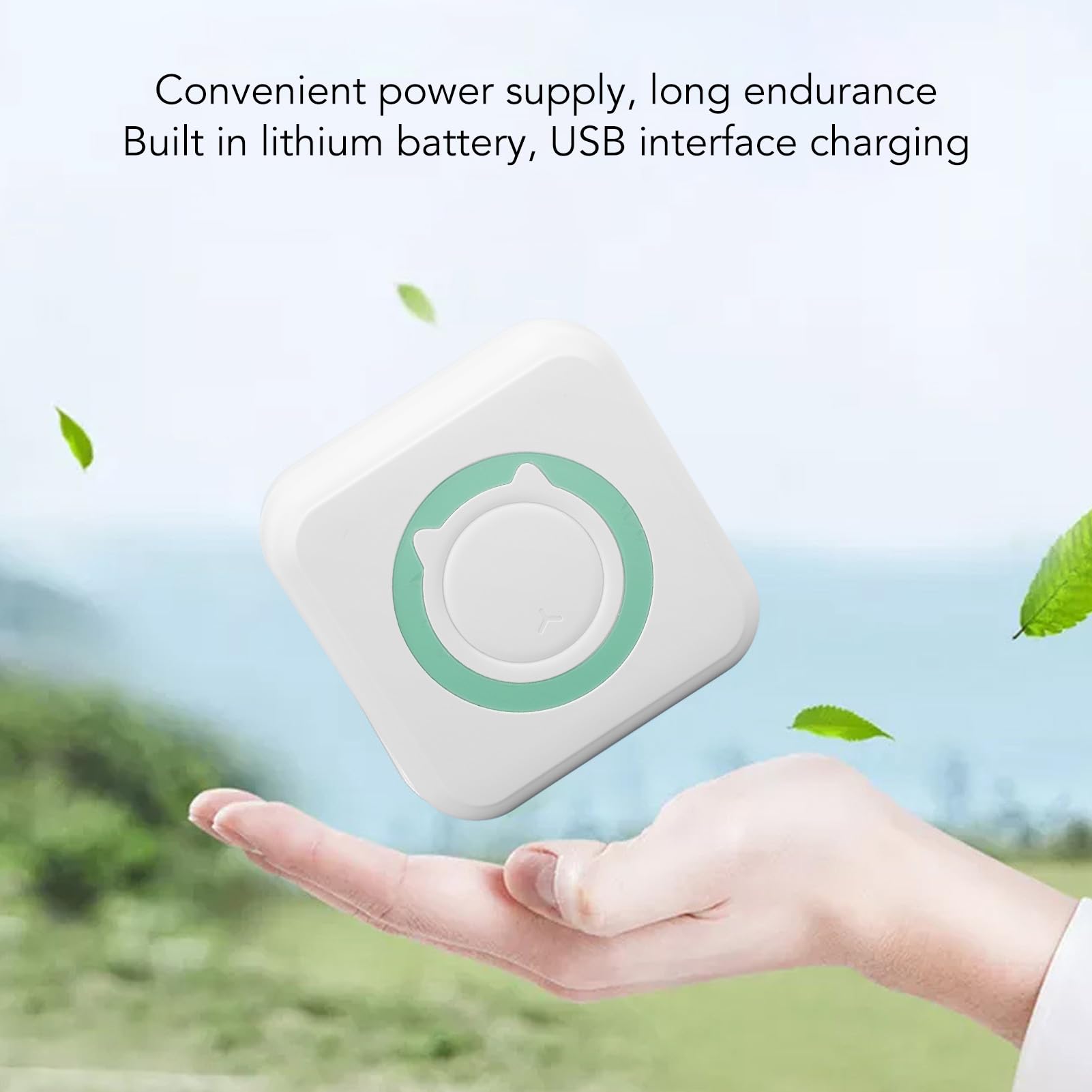 Yunseity Portable Thermal Photo Printer - 1200mAh Battery, 200DPI High Resolution, Eco-Friendly for Home, School & Office Use | Perfect for Printing Photos, Labels, Receipts & Documents (Green)