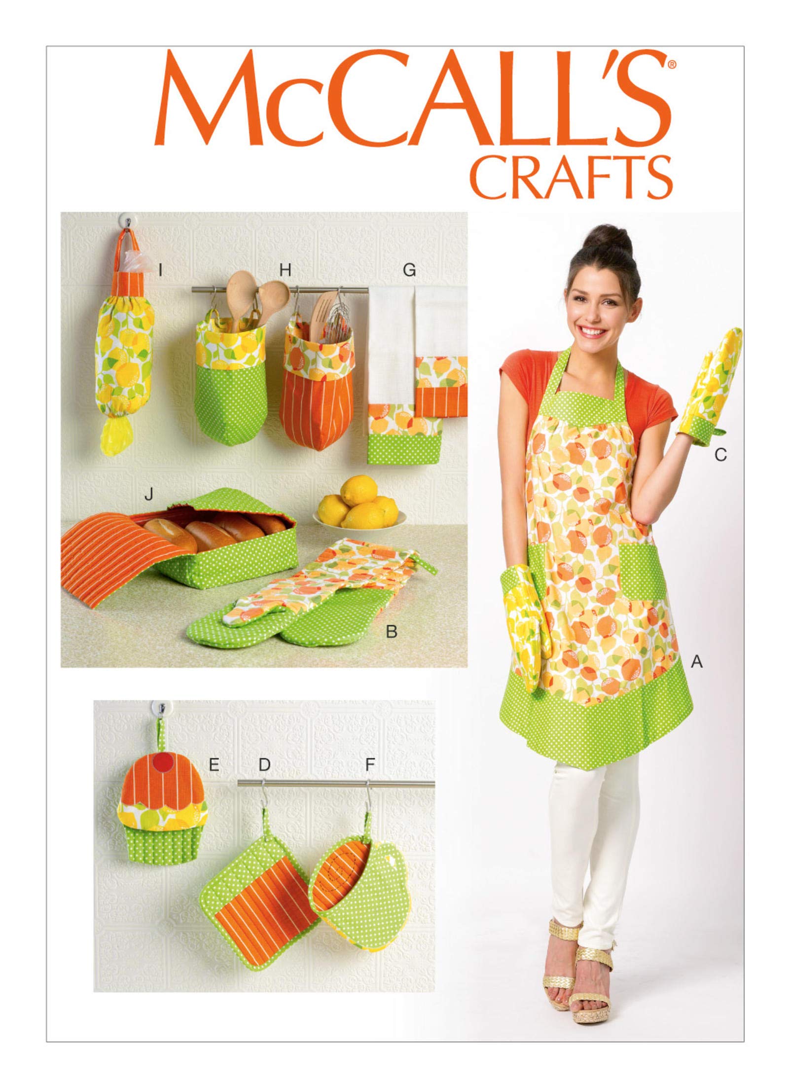 McCall's Ladies Easy Sewing Pattern 6978 - Apron & Kitchen Accessories Set for Cooking, Baking & Home Decor | DIY Sewing Project for Beginners & Advanced