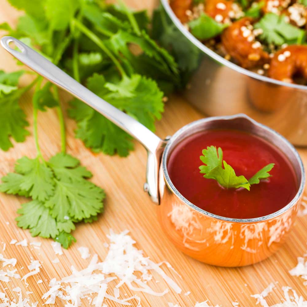 2 oz Copper Stainless Steel Mini Sauce Pan with Easy Pour Lip - 5 x 2.25 x 2 Inches - Perfect for Melting Butter, Heating Syrup & Small Portion Cooking (1 Count)
