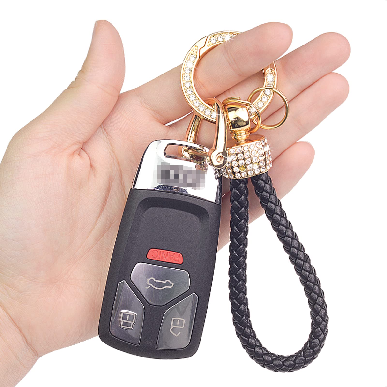 Bling Rhinestone Keychain - Stylish Key Ring for Gifts & Accessories