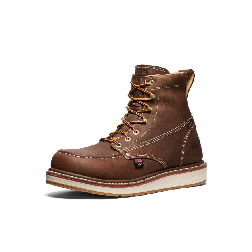 Men's Liberty 6 Waterproof Work Boots with Carbon Toe - Chestnut/Gum | Durable Safety Boots for Construction, Hiking & Outdoor Work