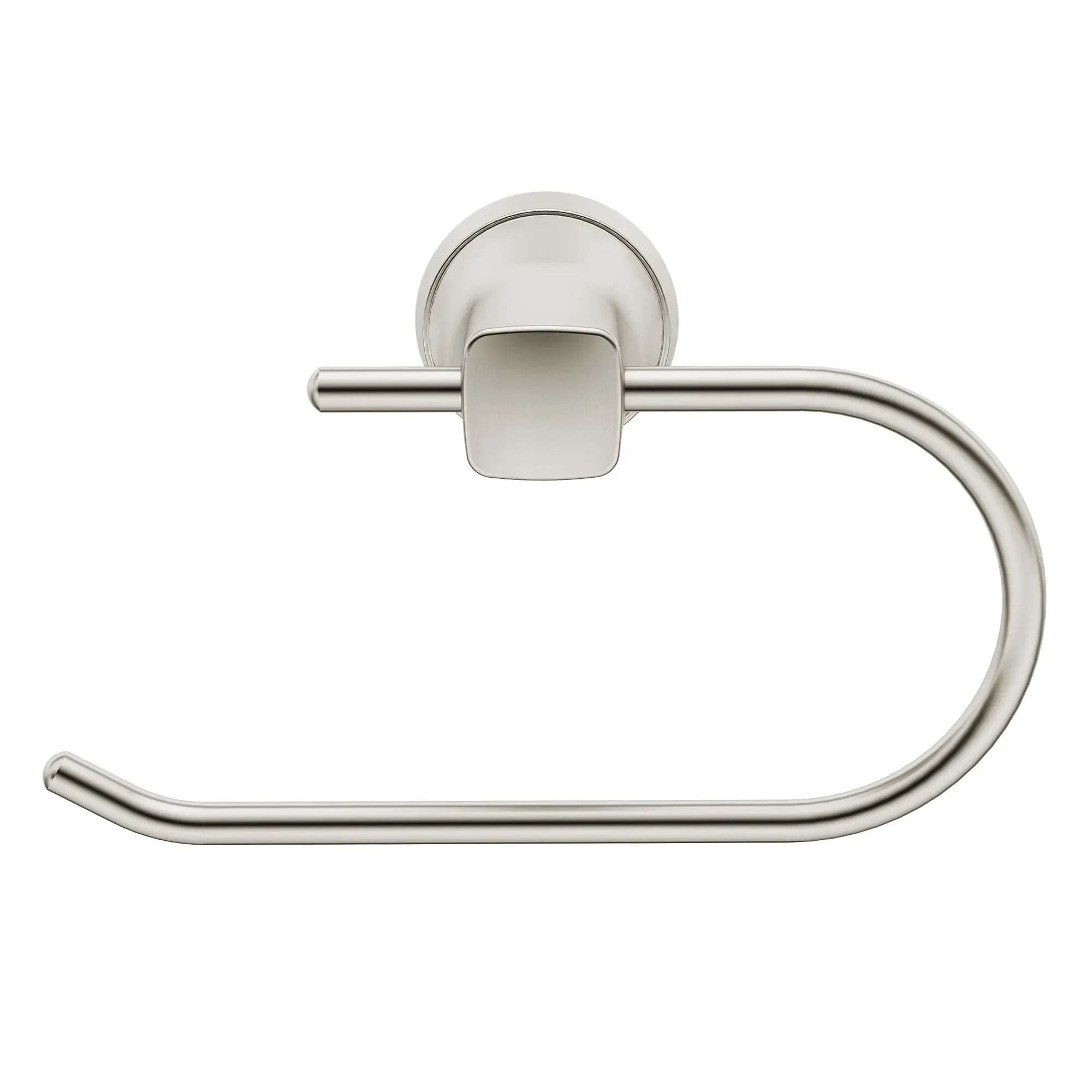 Glenmere Wall Mounted Toilet Paper Holder - Brushed Nickel Bathroom Tissue Roll Dispenser for Home & Commercial Use - Perfect for Bathrooms, Restrooms, and Powder Rooms
