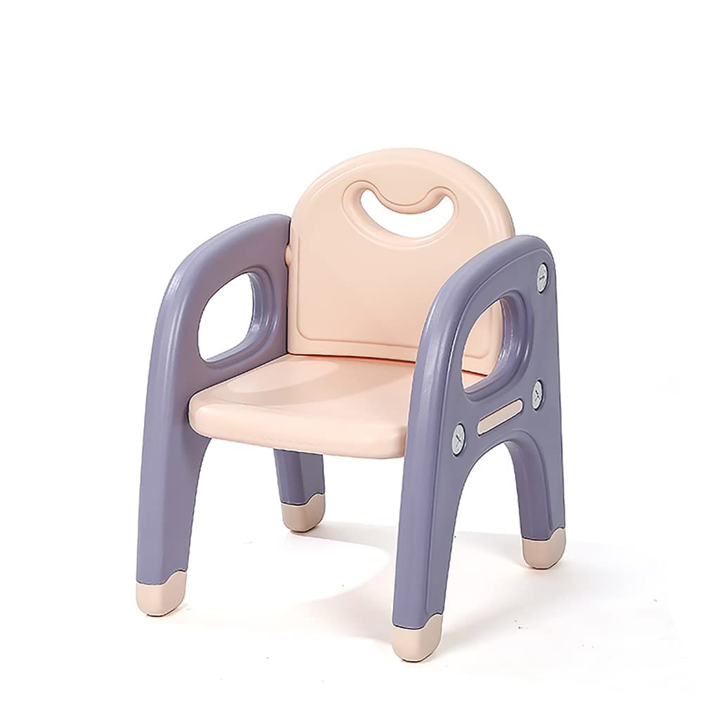 SUOSHEN Kids Table and Chair Set - 1/2/3 Piece Folding Activity Table with Storage, Stackable Plastic Toddler Furniture for Reading, Play & Learning - Perfect for Indoor/Outdoor Use in Bedroom, Playroom or Backyard (Purple)