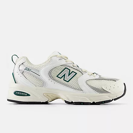 530 Sneaker for Men & Women - Comfortable Casual Shoes in Sea Salt, White & Marsh Green Colors - Perfect for Running, Walking & Everyday Wear