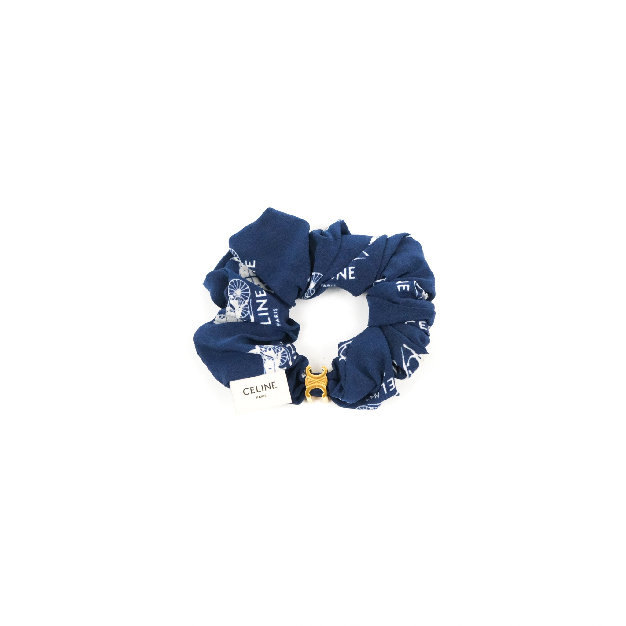 Celine Silk Scrunchy Hair Tie - Elegant Blue Hair Accessory for Women | Perfect for Everyday Wear, Parties & Gifts