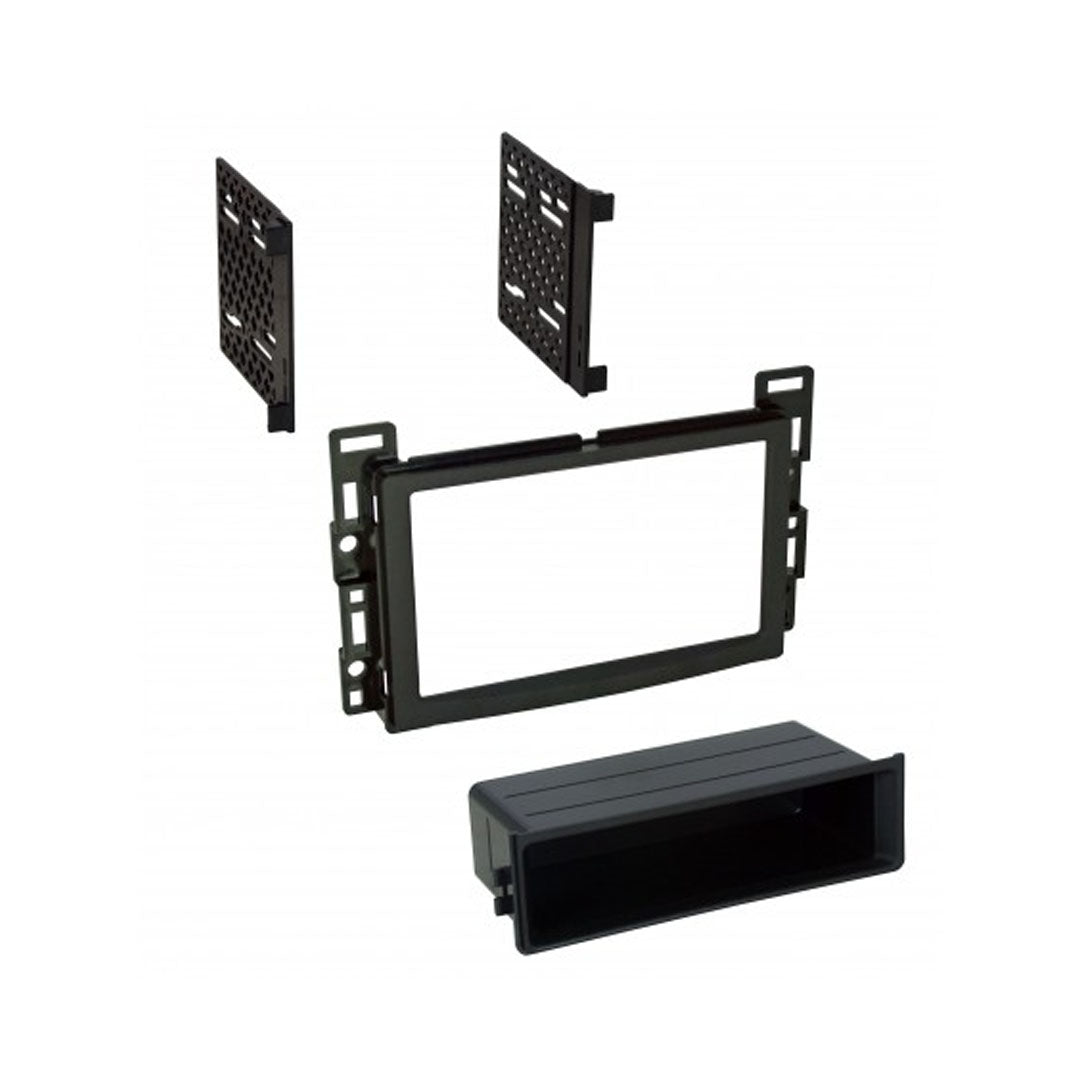 GMK351 Single/Double DIN Car Stereo for 2004-2012 General Motors Vehicles | ISO Mount with Pocket | Aftermarket Radio Upgrade for Chevy, GMC, Buick, Cadillac | Perfect for Road Trips & Daily Commuting