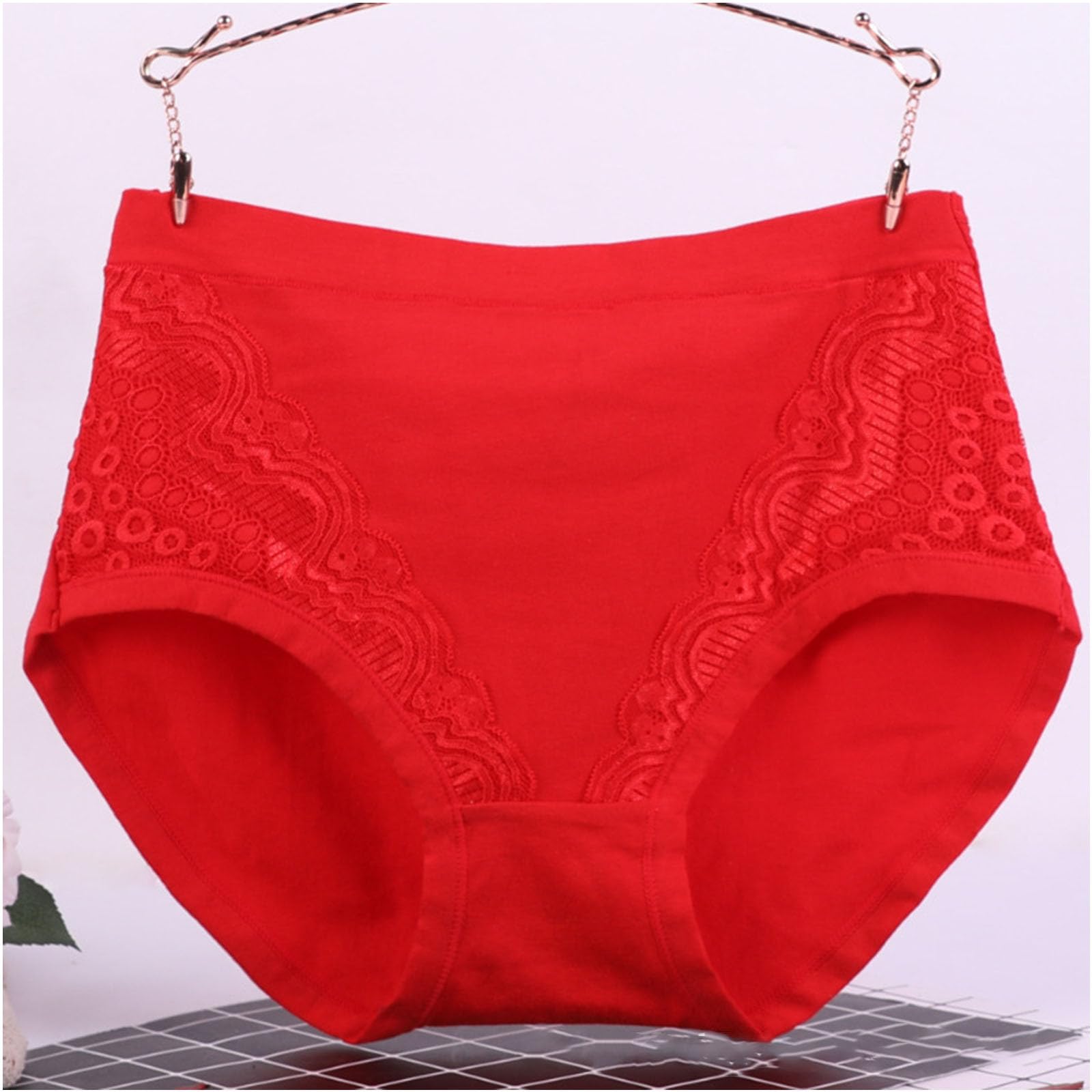 Plus Size Women's High Waist Leak Proof Cotton Underwear - Comfortable Briefs for Everyday Wear, Postpartum & Incontinence Protection