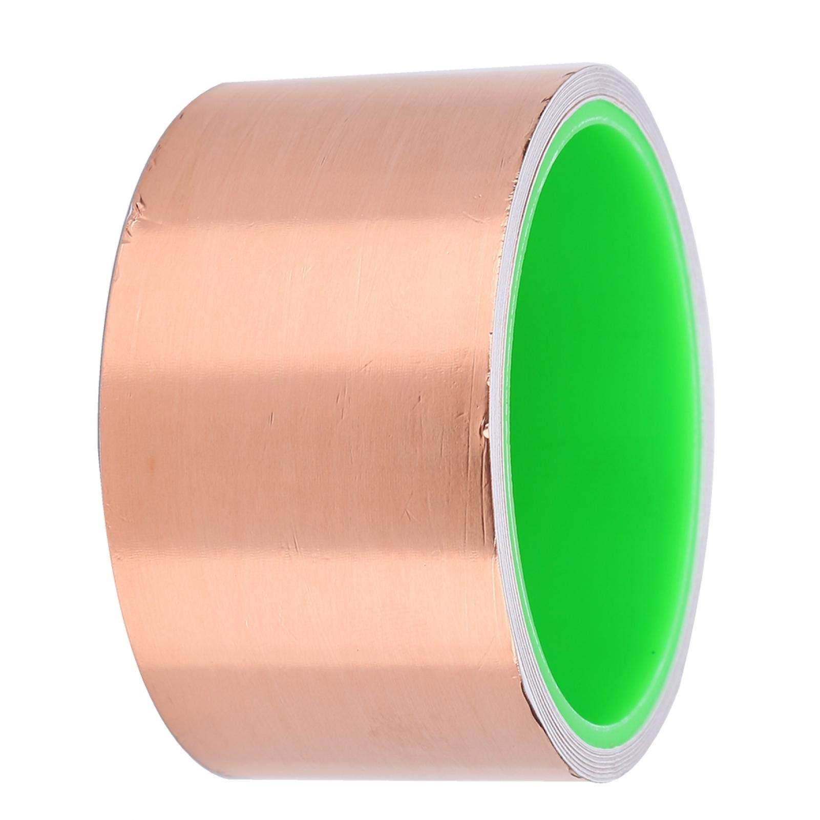 Premium Double-Sided Conductive Copper Foil Tape (5cm x 5.5m) - EMI Shielding, Electrical Repairs, DIY Crafts & Gardening - Strong Adhesive Copper Tape for Electronics, Antennas & Plant Protection