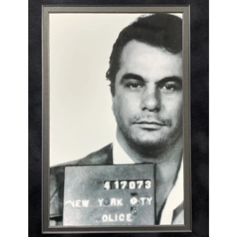 Authentic John Gotti Hand-Signed Prison Letter Framed with PSA/DNA COA - Rare Gambino Mafia Mob Autograph Collectible - Perfect for Mafia Memorabilia Displays & Crime History Enthusiasts