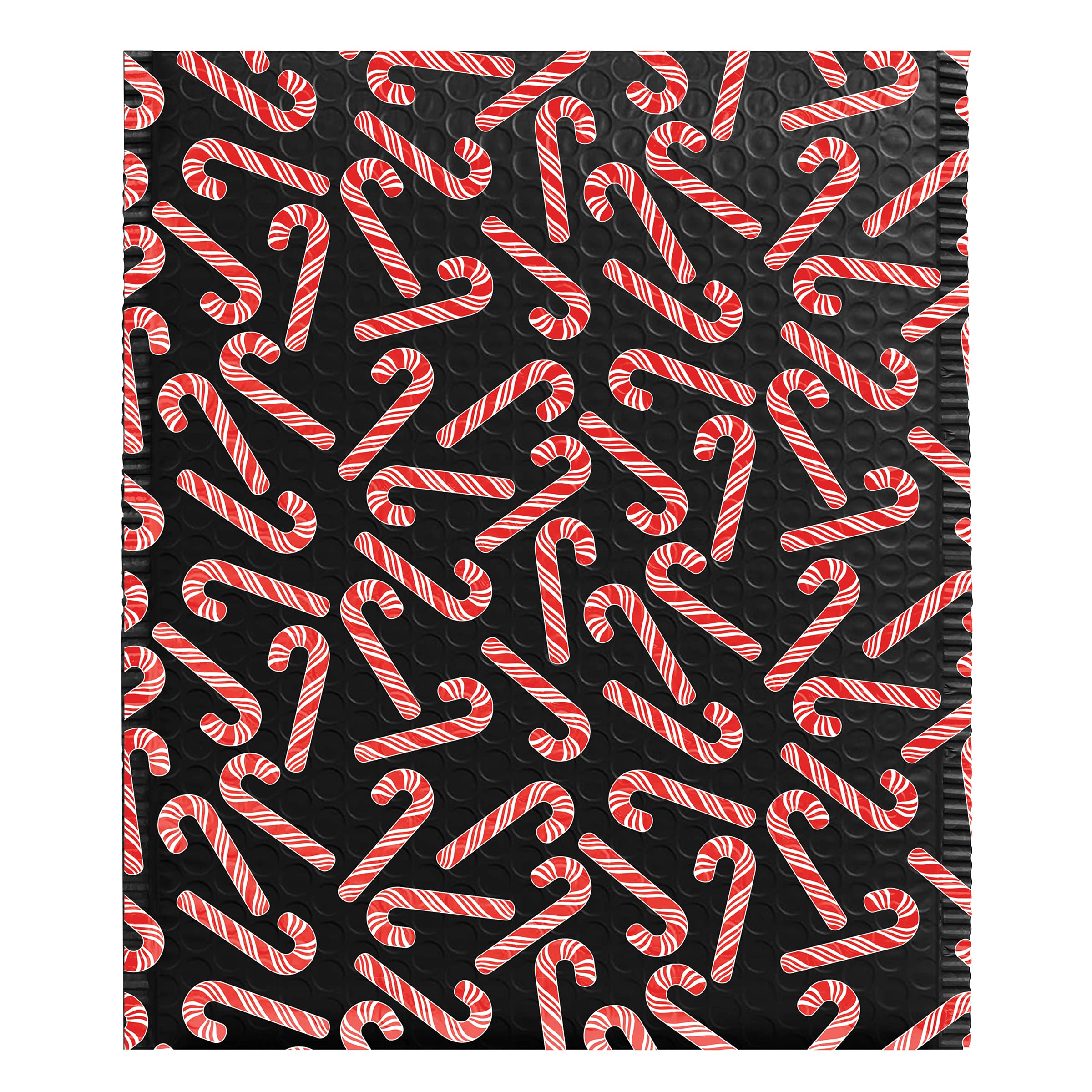 Candy Cane Bubble Mailers 10x13 Inch - 25 Pack for Holiday Shipping & Gifts