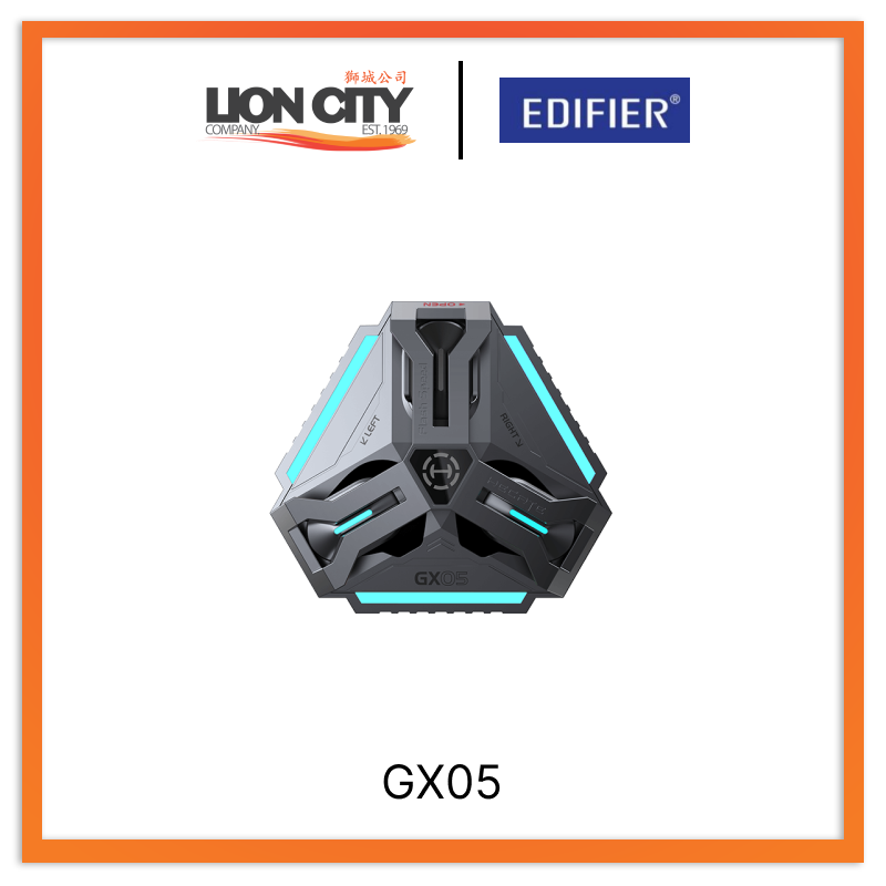 Edifier GX05 Space Grey 2.4GHz Hi-Res Wireless Gaming Earbuds - Low Latency Bluetooth Earbuds for PC, PS5, Mobile Gaming & Work Calls