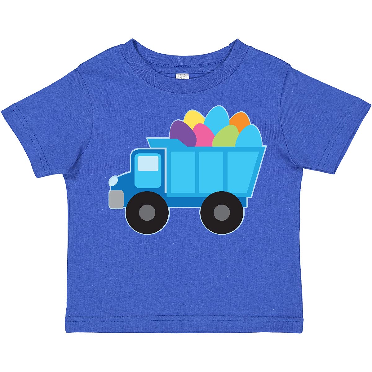 Inktastic Easter Egg Truck Boys Toddler T-Shirt - Cute Easter Graphic Tee for Toddler Boys - Perfect for Easter Egg Hunts, Spring Outfits & Holiday Family Photos