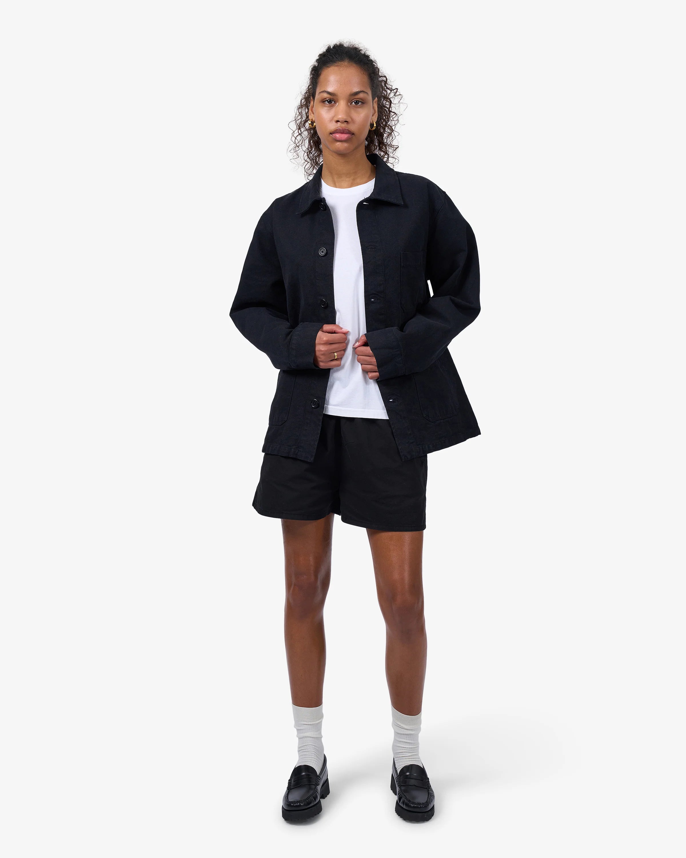 Organic Workwear Jacket for Men & Women - Breathable Comfort Fit Lightweight Office Wear - Optical White for Professional Style | Perfect for Business Casual, Outdoor Work & Daily Commute