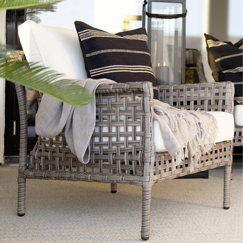 Artwood Santa Monica Outdoor Armchair - Classic Grey Patio Furniture for Garden, Poolside & Backyard Relaxation