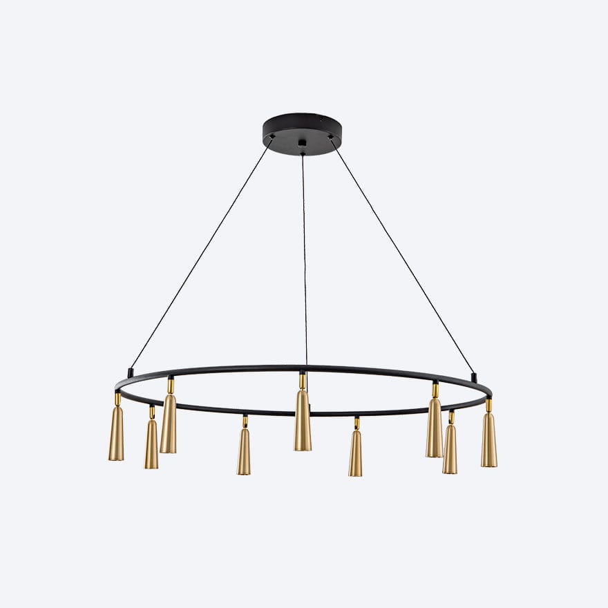 Dimmable LED Round Pendant Light - Modern Ceiling Lighting Fixture for Kitchen, Dining Room & Bedroom
