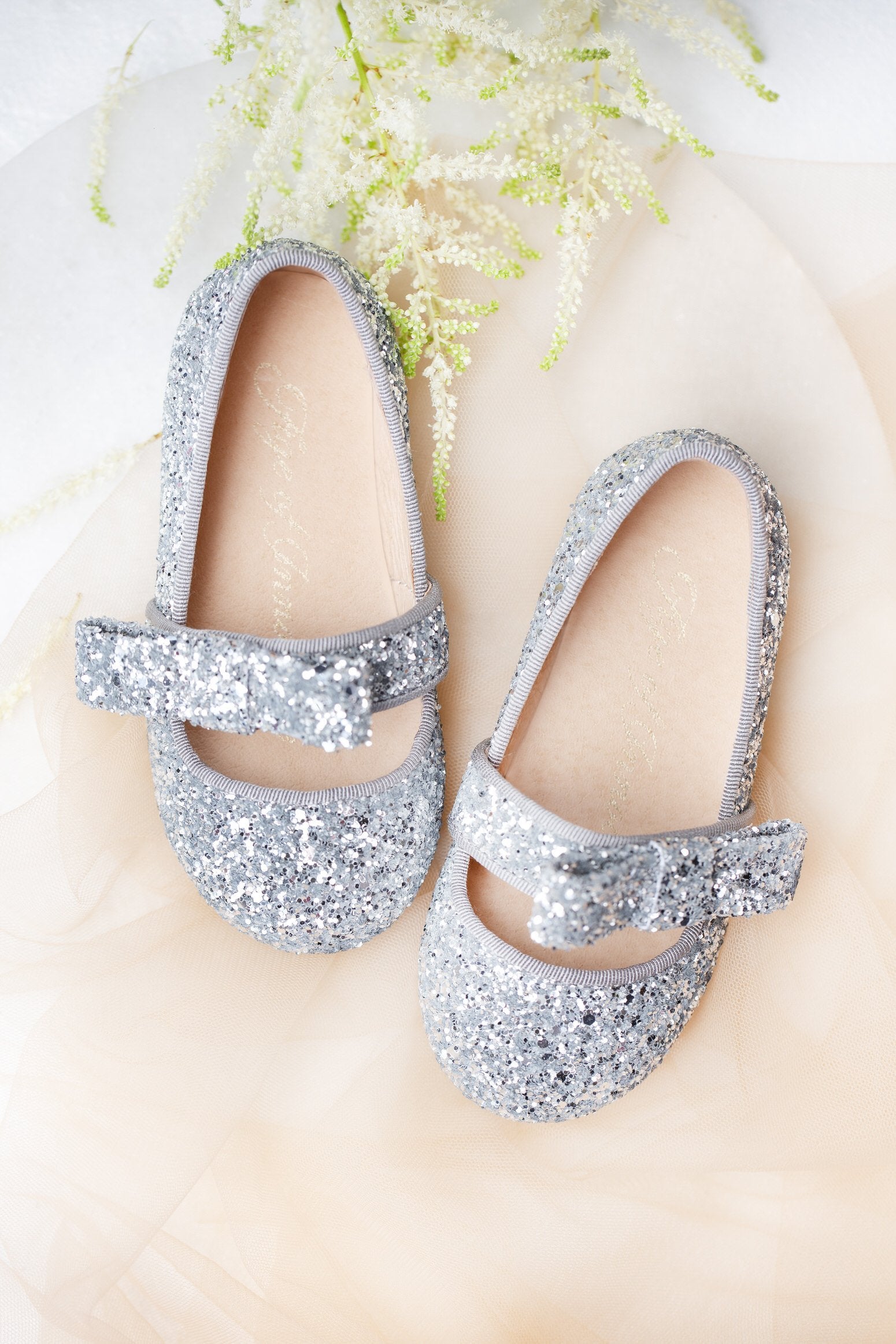 Mia Glitter Silver Shoes for Women - Sparkly Party Heels, Comfortable Evening Pumps for Prom, Wedding, Night Out, Club Wear