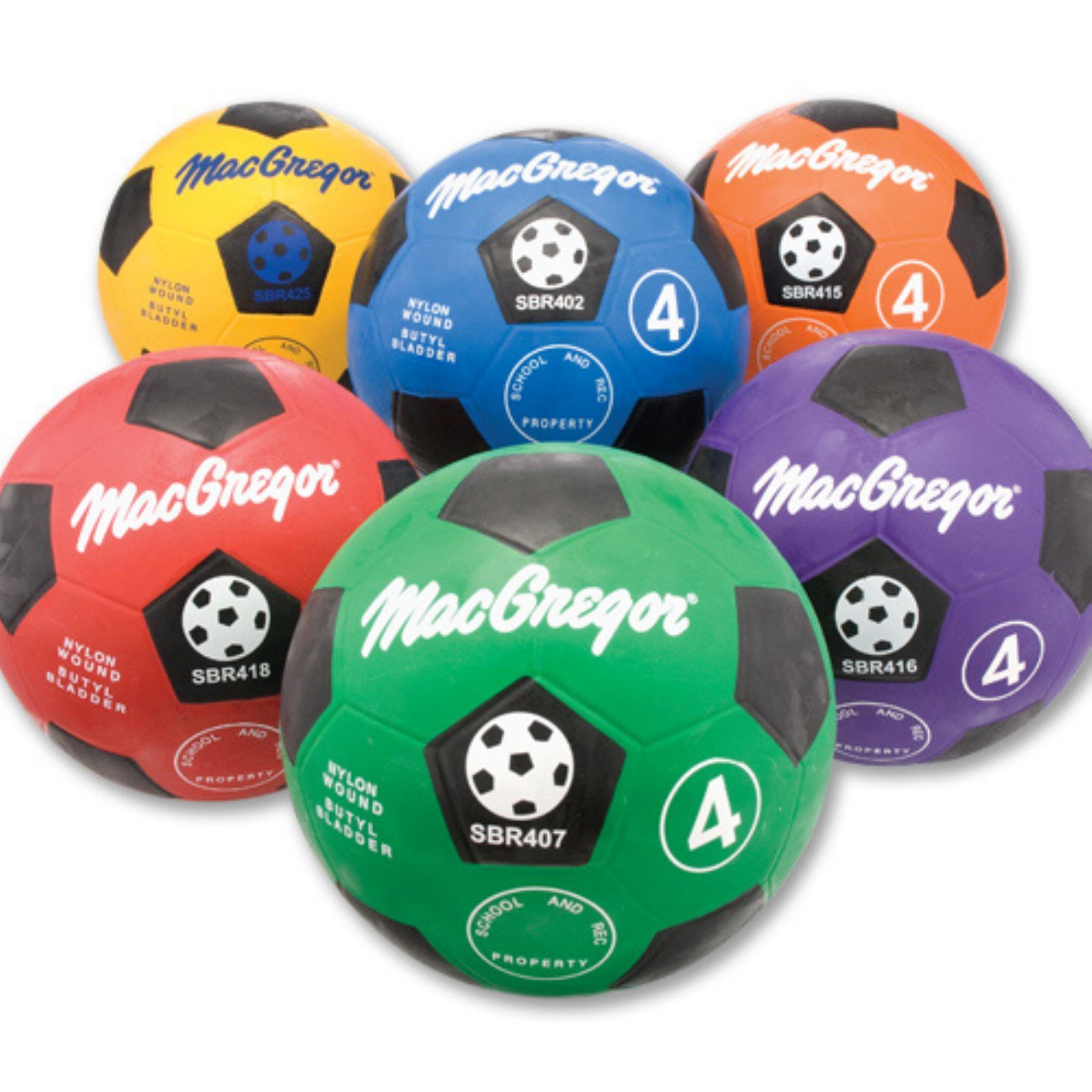 MacGregor Size 5 Rubber Soccer Ball - Durable Outdoor Training & Match Play for Kids & Adults - Perfect for Grass, Turf & Street Soccer Games