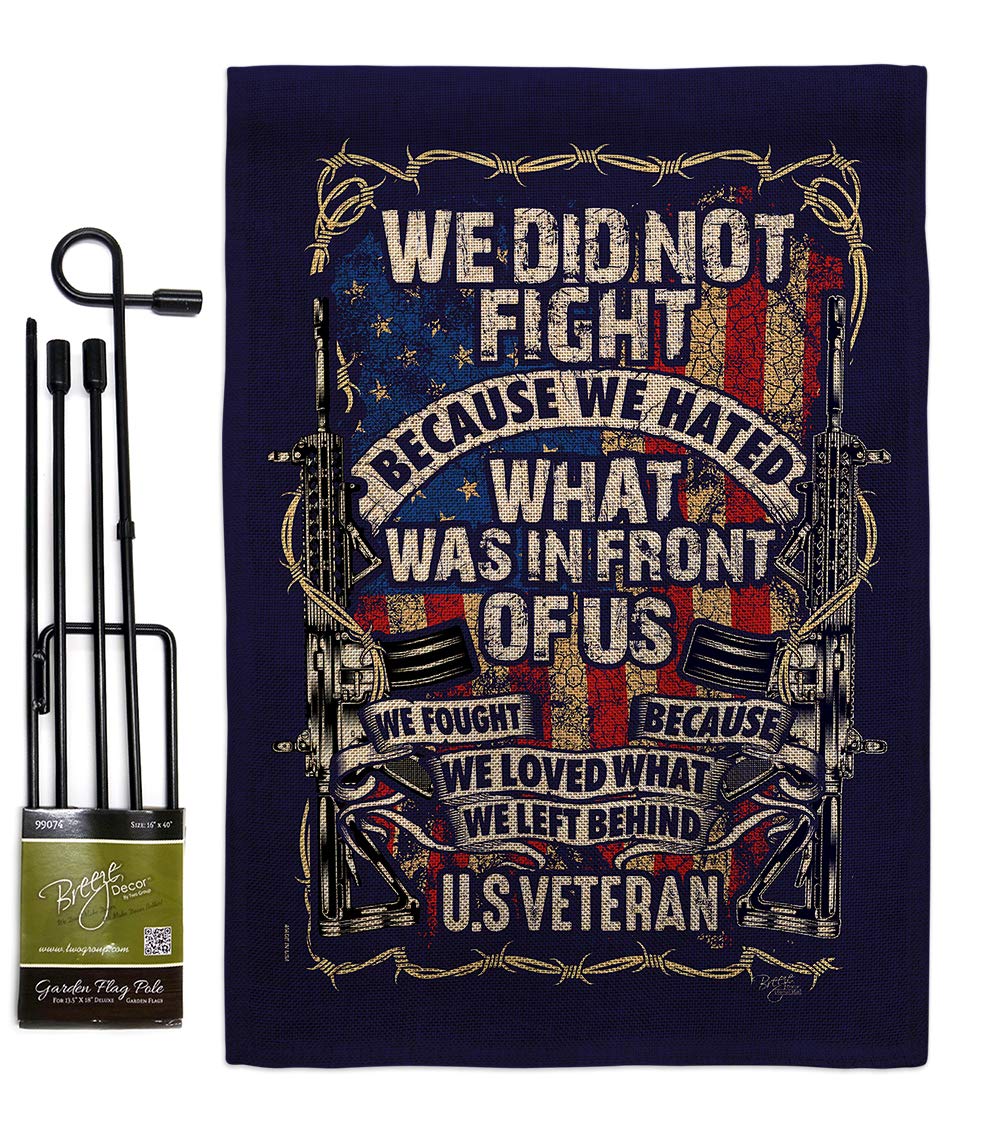 Burlap Garden Flag Set - Military Support for All Branches - Perfect for Yard & Home Decor