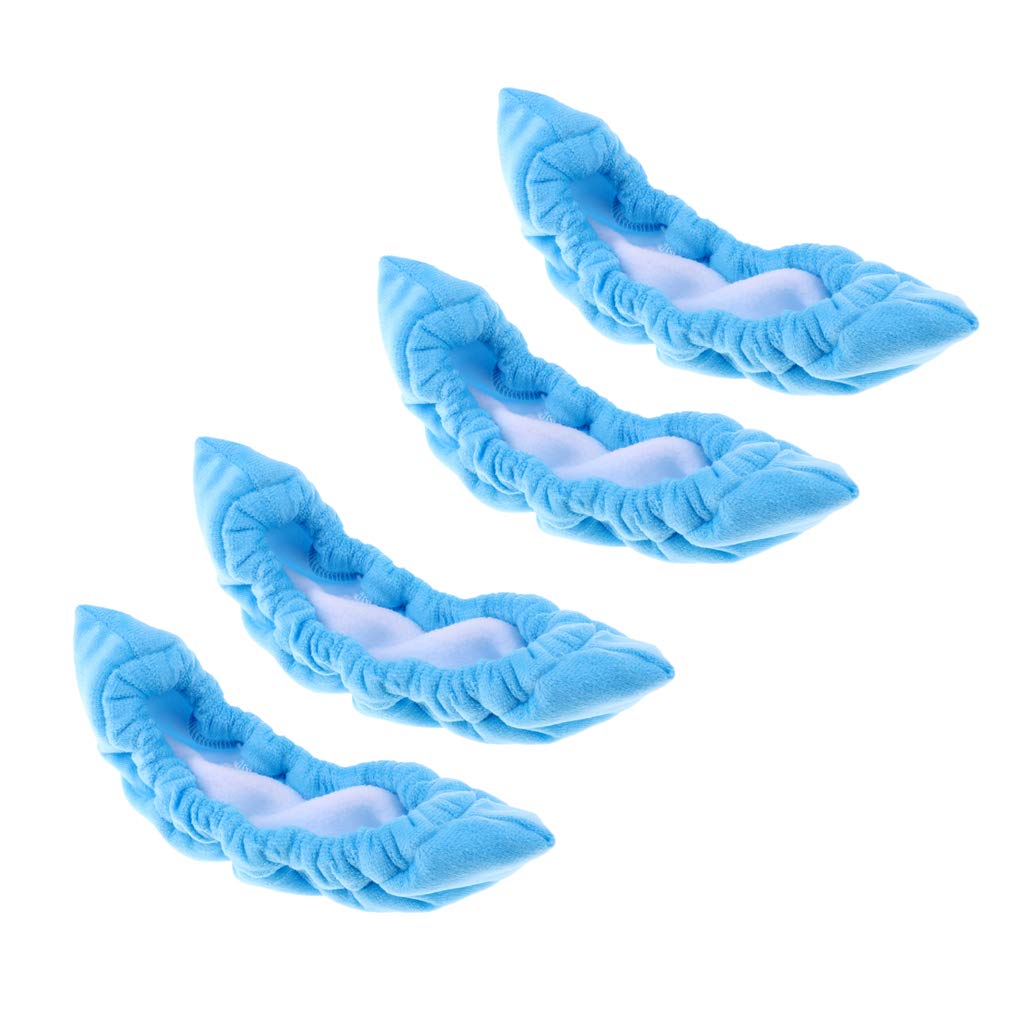 Menolana 2 Pairs Soft Terry Cloth Hockey Blade Covers - Protective Soakers for Figure Skates & Ice Skates - One Size Fits Most - Perfect for Rink, Training & Equipment Protection