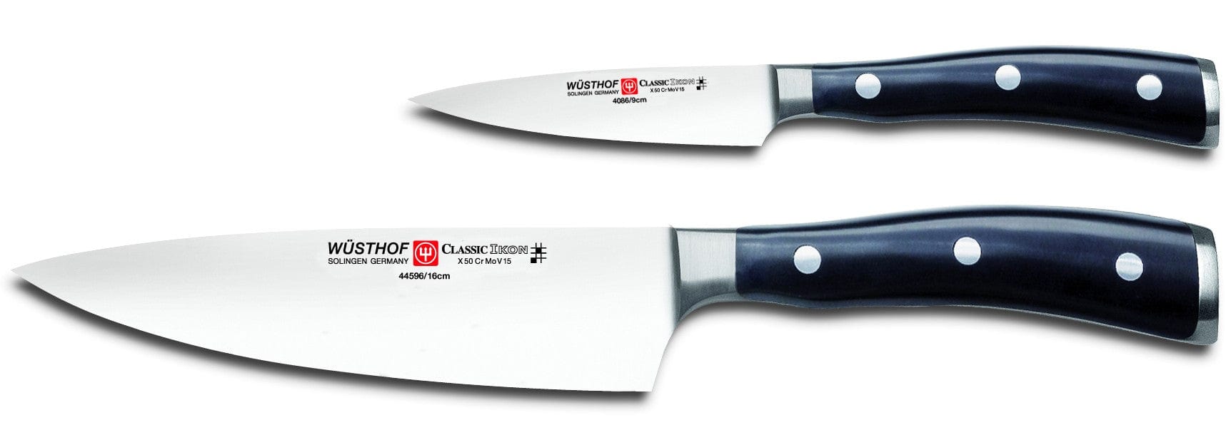 Wusthof Classic Ikon 2-Piece Knife Set - Chef Knife & Paring Knife for Professional Cooking & Food Prep | Perfect for Home Chefs & Culinary Enthusiasts