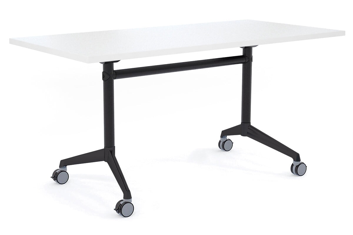 Blackjack Flip Top Folding Mobile Meeting Room Table - 1600L x 800W - Space Saving Conference Table for Offices, Classrooms & Events