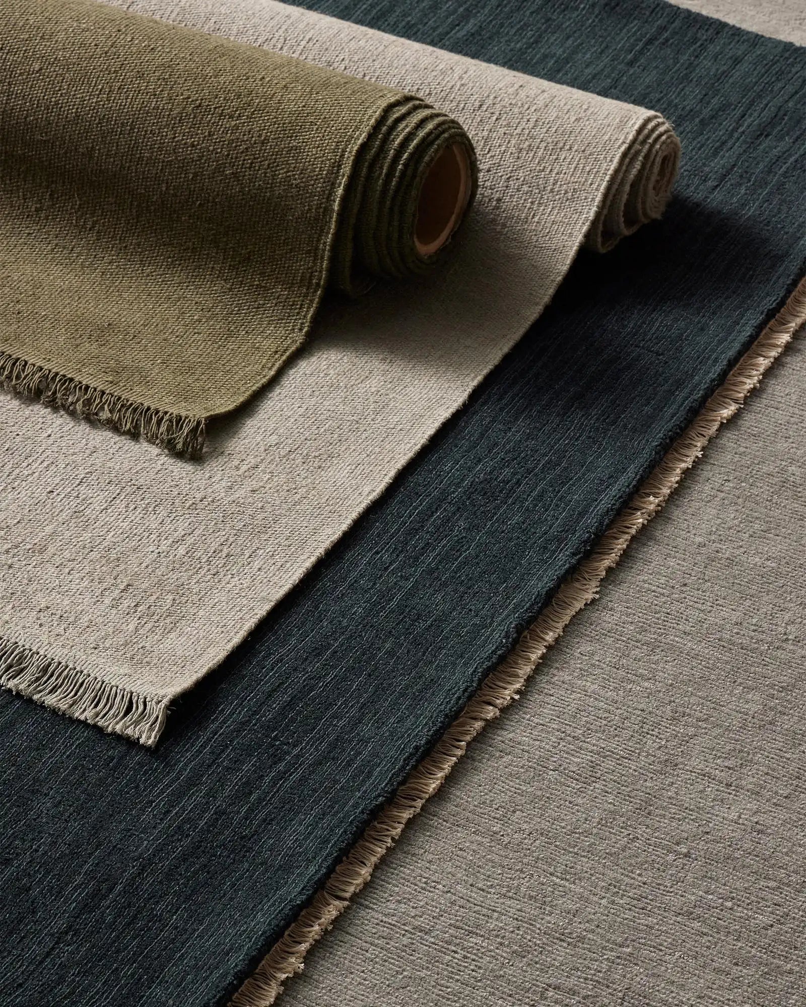 Emilio Handmade Oyster Rug - Soft & Durable Wool Area Carpet for Living Room, Bedroom, or Office Decor