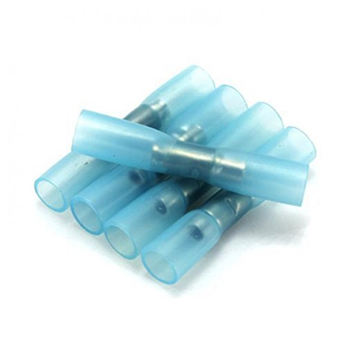 Heat Shrink Connectors - 1000pcs Blue Insulated Electrical Splice Shrinkable Butt Connectors for Automotive, Marine & Home Wiring Repairs