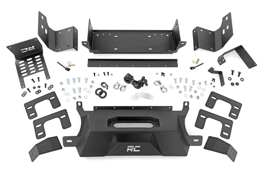 Ford Bronco Rough Country Hidden Winch Mount Compatible with 2.7L/V6 - Off-Road Recovery & Adventure Accessory for 4x4 Trail Riding & Overlanding