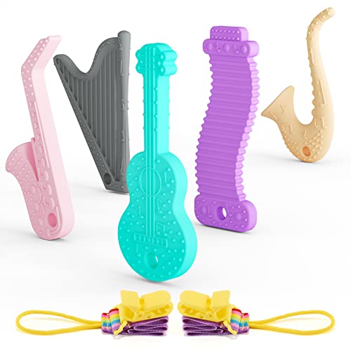 Gardien Baby Teething Toys - 7Pcs BPA-Free Freezable Teether Set for Infants 0-12 Months | Soothing Chew Toys for Teething Relief | Perfect for Boys & Girls at Home, Travel & Daycare