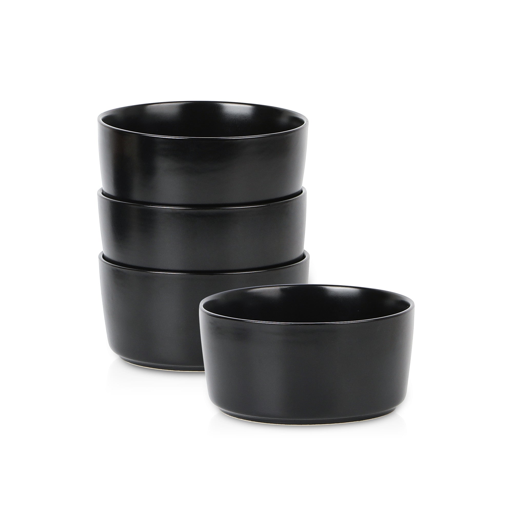 Premium Black Stoneware Bowl - Handcrafted Ceramic Serving Bowl for Soup, Salad, Pasta & Desserts - Durable & Microwave Safe - Perfect for Dining, Entertaining & Gifting