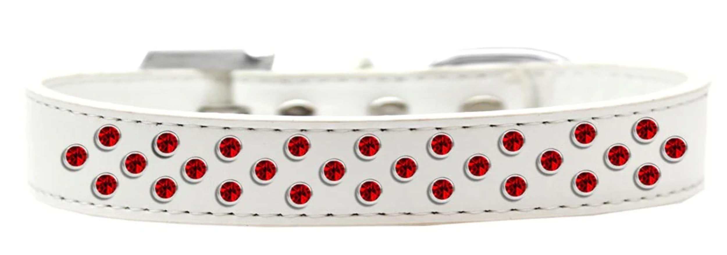 Red Crystal Dog Collar with Sparkling Rimsets - Fashionable Pet Accessory for Small & Large Dogs - Perfect for Daily Walks, Special Occasions & Photo Shoots