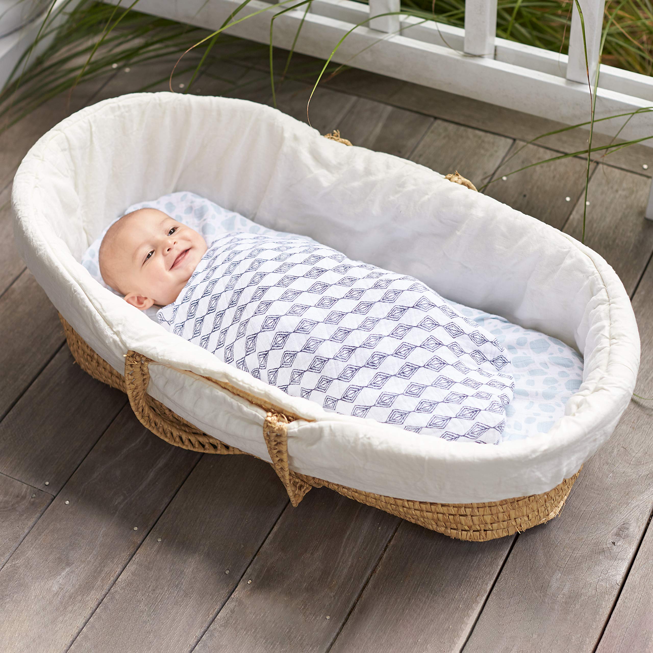 aden + anais Premium Muslin Swaddle Blankets for Babies - Soft & Breathable 4-Pack Jungle Toile Design - Perfect for Newborn Swaddling, Infant Sleep & Baby Shower Gifts - Ideal for Nursery, Travel & Photo Shoots